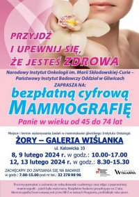 Bezpłatna mammografia przy Galerii Wiślanka